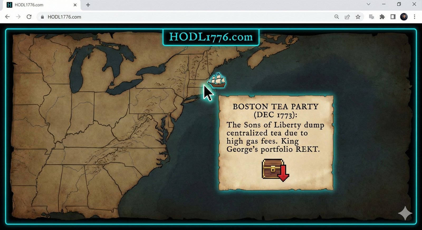 Freedom Map Preview - Boston Tea Party